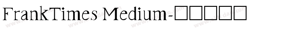 FrankTimes Medium字体转换